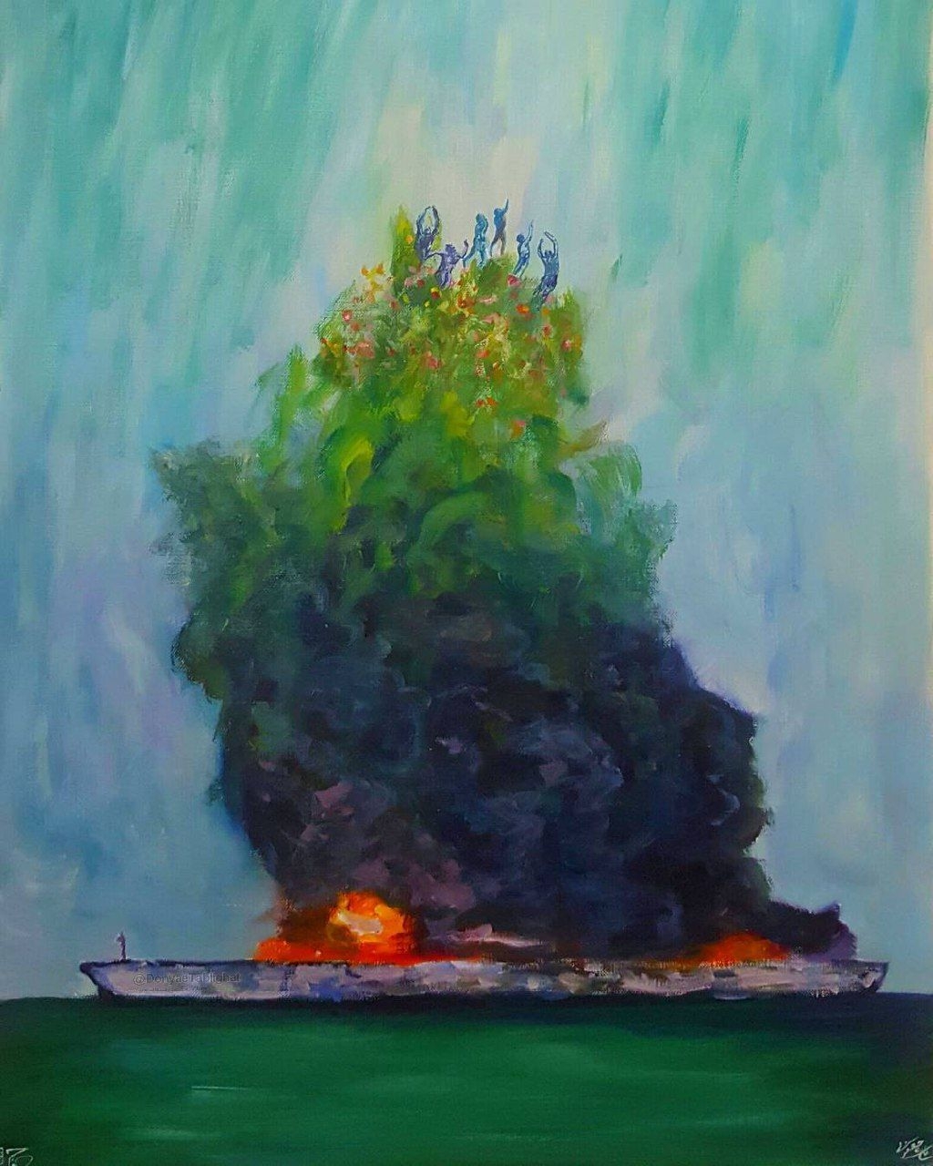 IMG 20180113 225137 920 در حالا نقاشی زیبا برای سرنشینان نفتکش