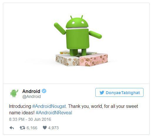 عکس نام اندروید جدید توسط گوگل انتخاب شد / Nougat Nougat2