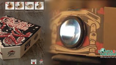 PIZZA در جعبه پیتزایی که به پروژکتور تبدیل میشود/با سفارش پیتزا, علاوه بر پیتزا یک فیلم هم دریافت کنید